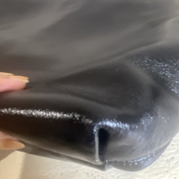 Michael Kors Jet Set Shiny Black Patent Leather Chain Tote - Picture 8 of 10